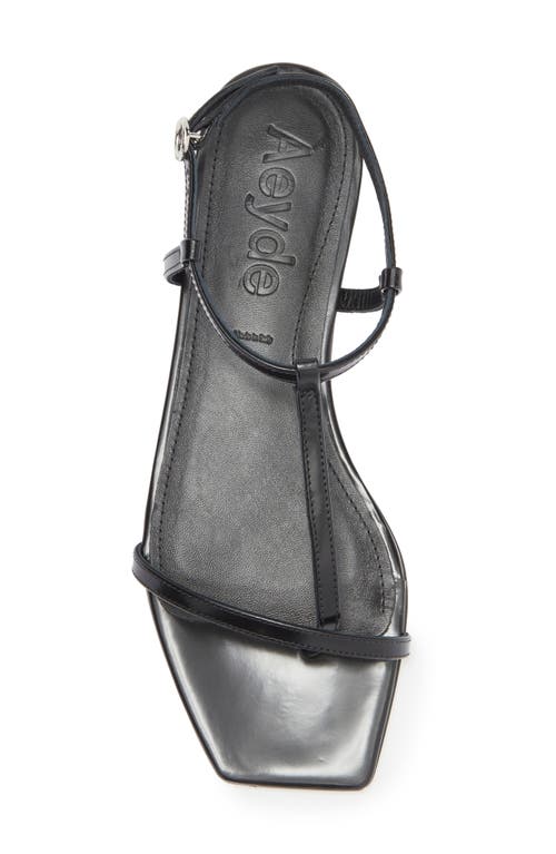 Aeyde Ella Leather Sandals In Black