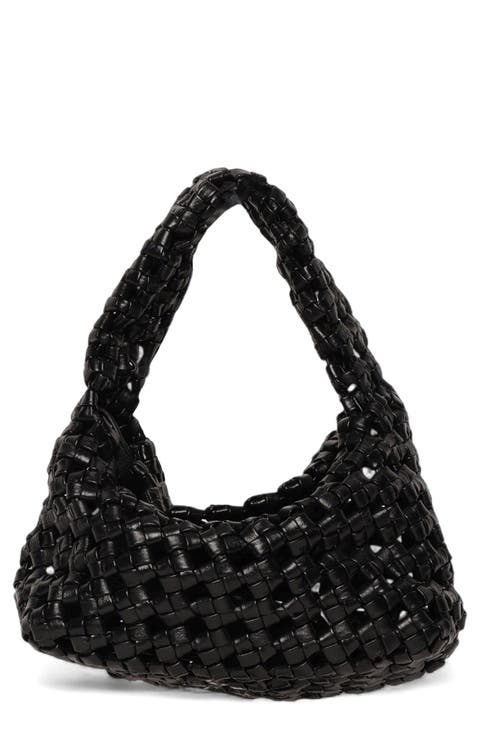 Mackenzie Woven Knot Shoulder Bag