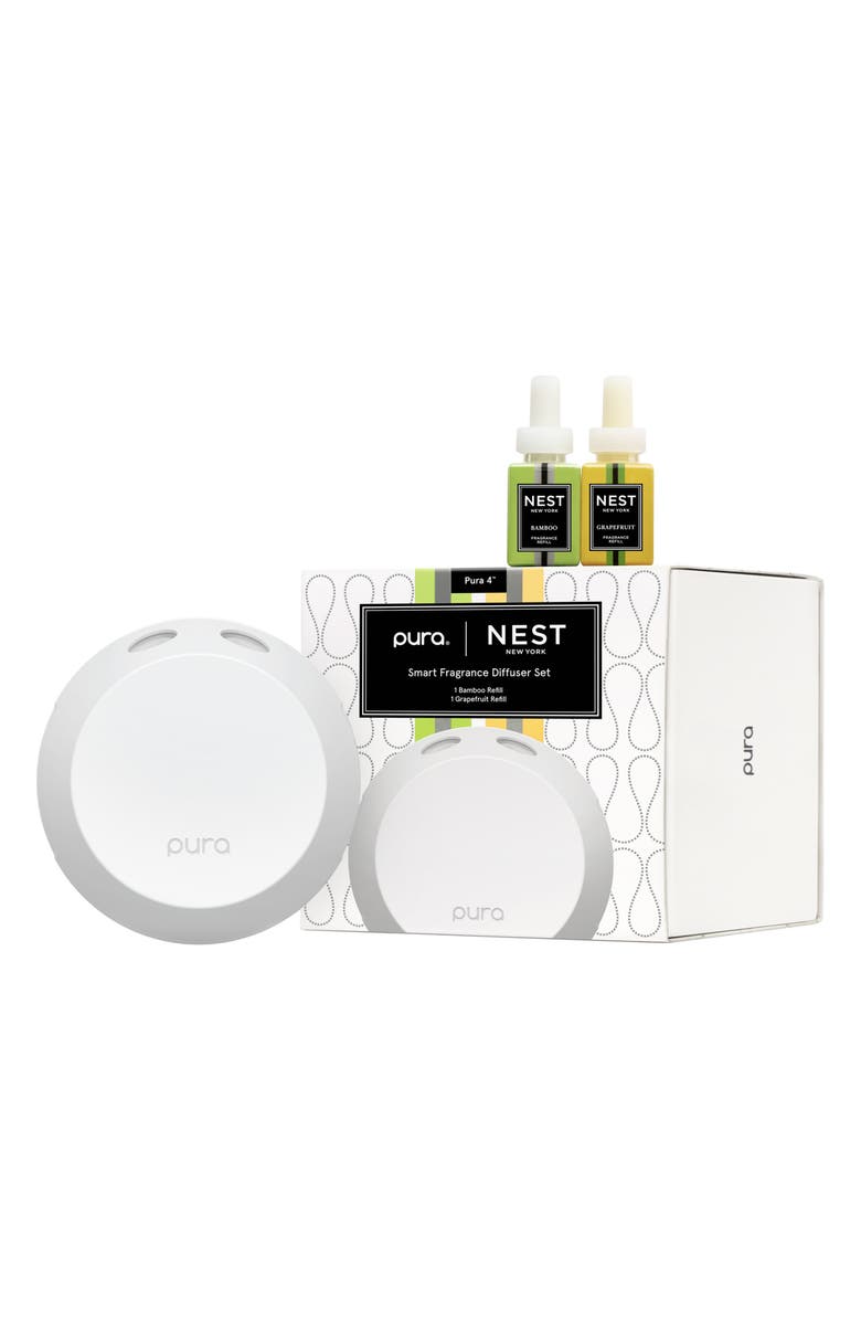 NEST New York x Pura 4 Smart Fragrance Diffuser Set, Main, color, 