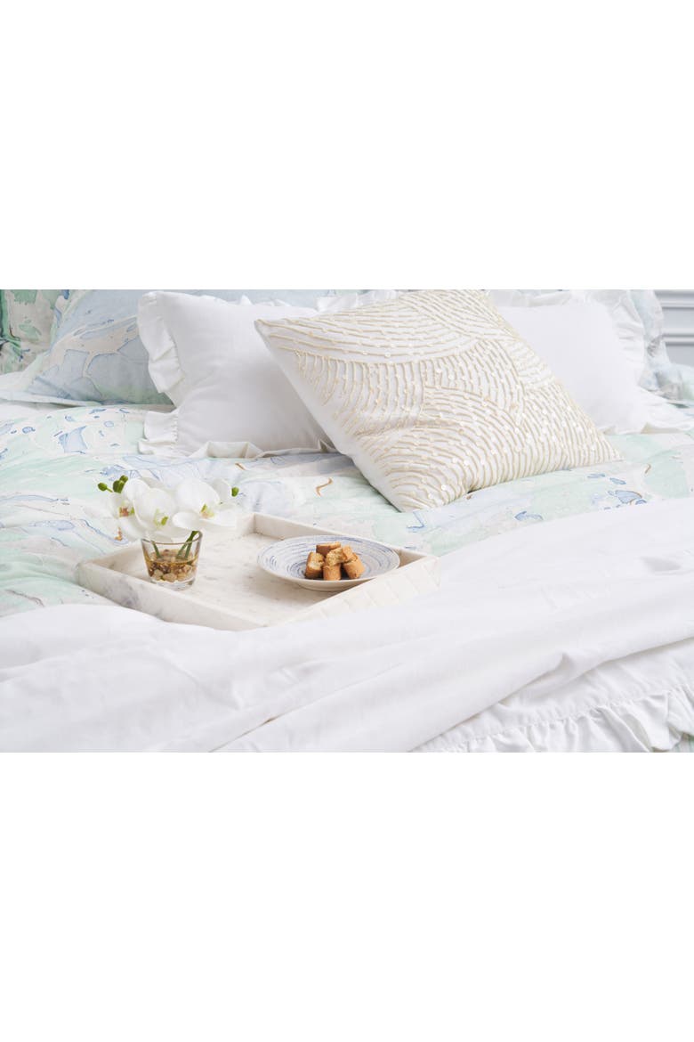 Marble Sea Glass Pillow Shams Collection, Alternate, color, Blue