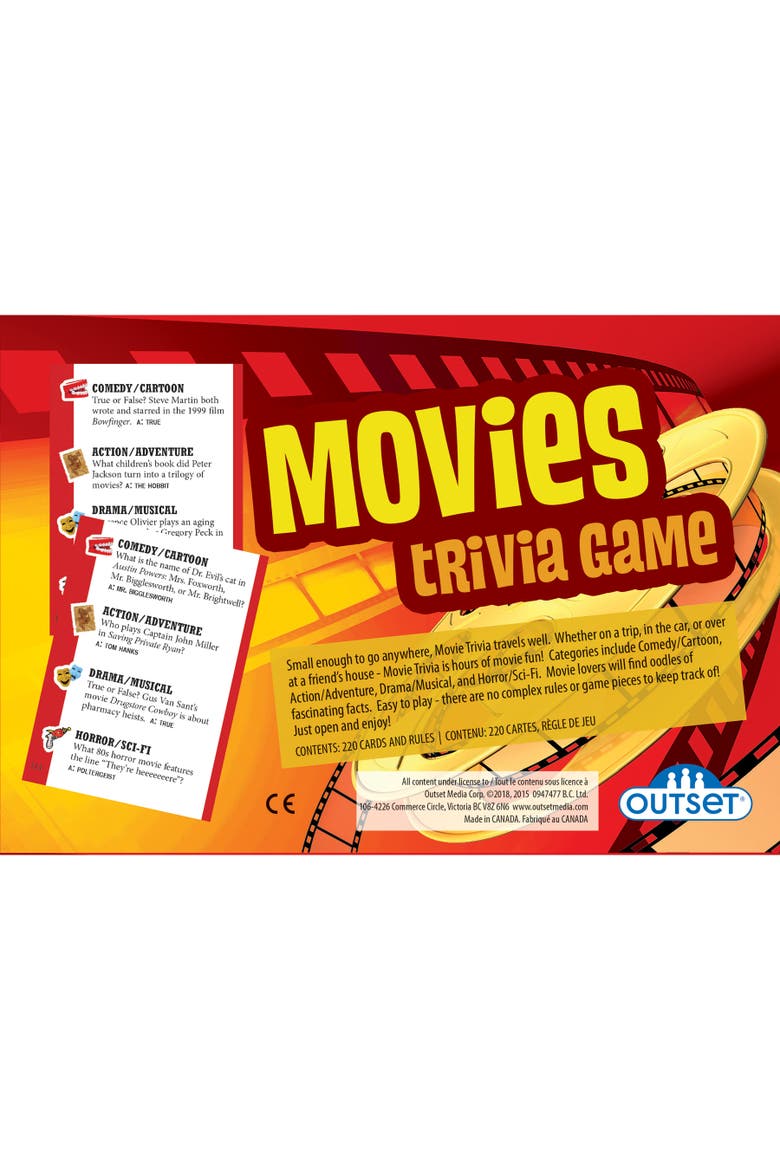 Movies Trivia Game, Alternate, color, Multicolored