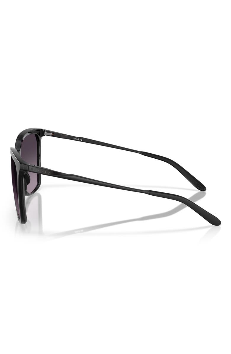 Oakley Sielo 57mm Gradient Prizm<sup>™</sup> Square Sunglasses, Alternate, color, Black/ Grey Gradient
