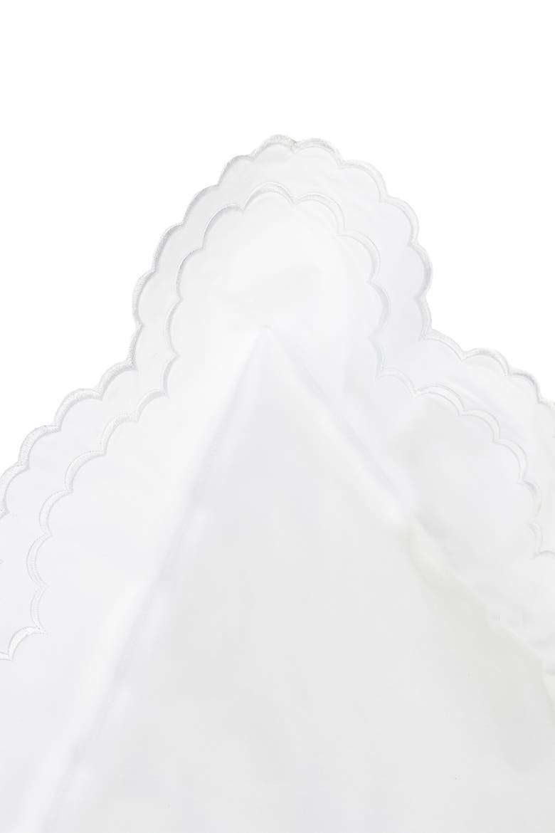 Full/Queen Double Scalloped Embroidered Duvet Set, Alternate, color, WHITE/ WHITE