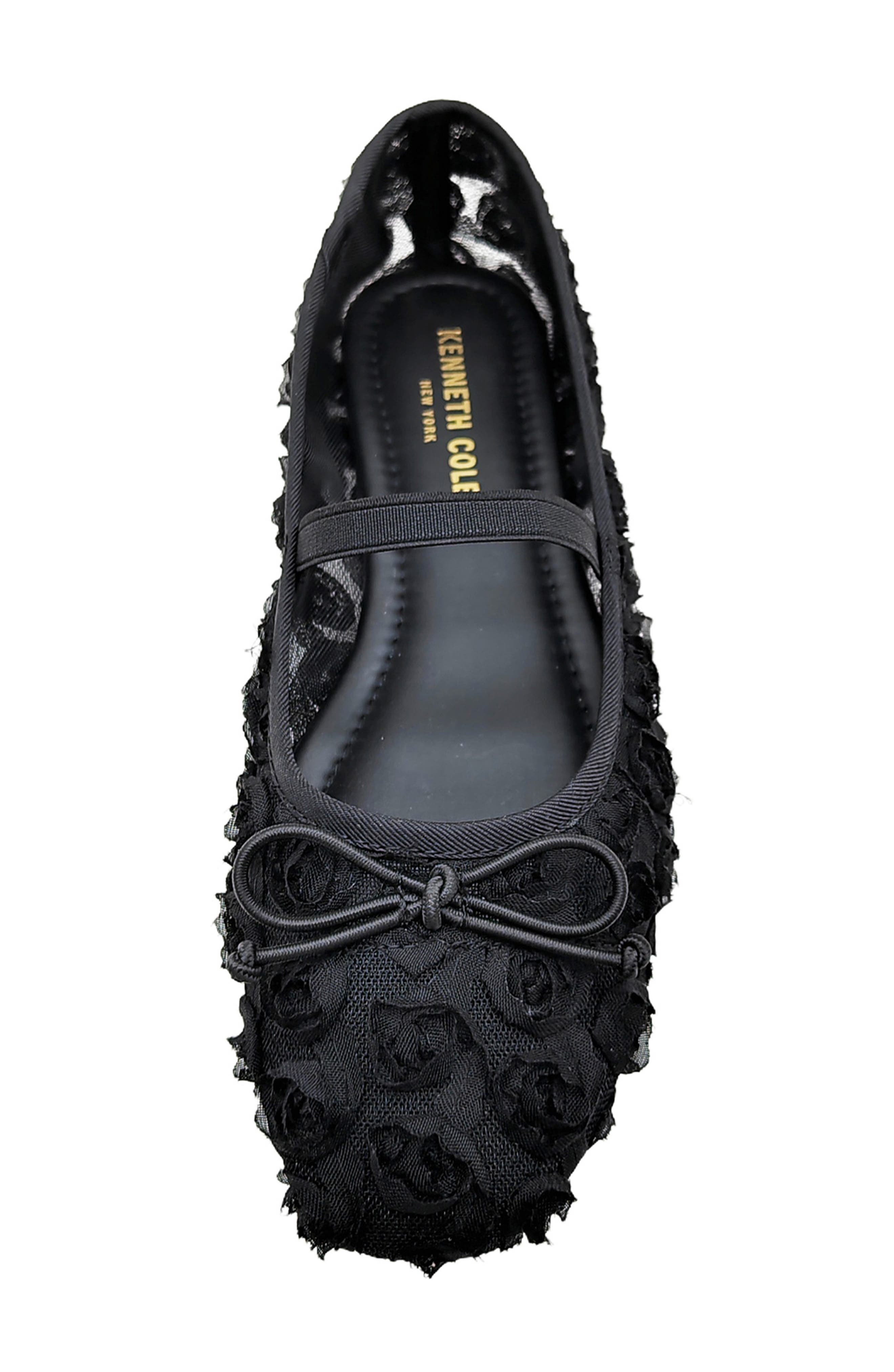 Kenneth Cole Myra Mary Jane Flat, Alternate, color, Black Mesh