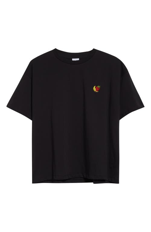 Sky High Farm Workwear Black Mini Strawberry Moon T-shirt In Black