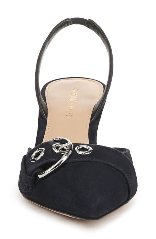 Veronica Beard Roxy Slingback Pointed Toe Pump In Eclipse