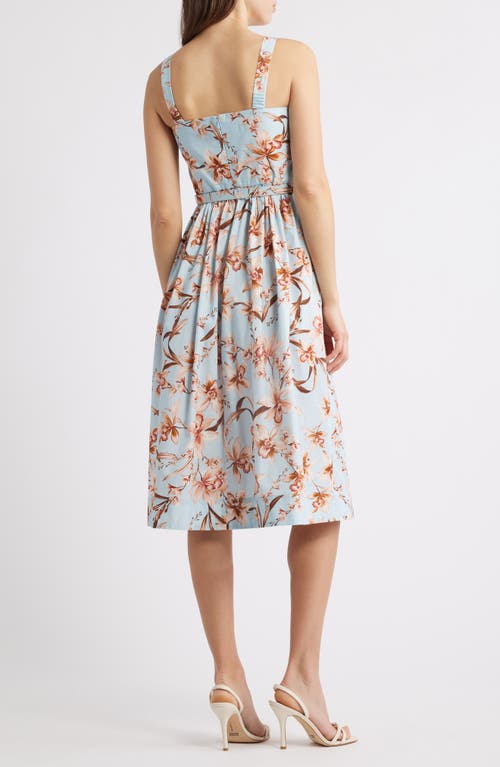 ELIZA J ELIZA J FLORAL FIT & FLARE DRESS 