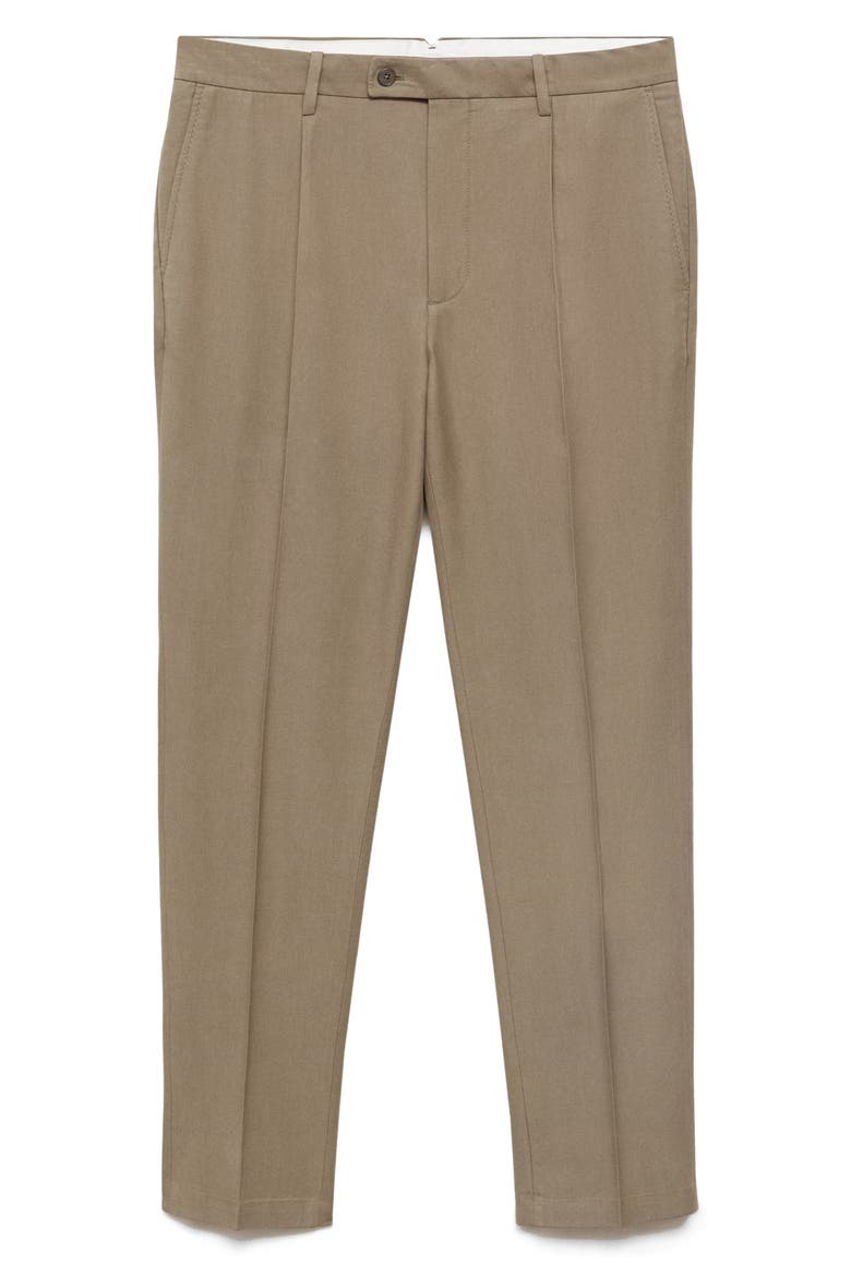 Tapered Crop Chinos, Alternate, color, BROWN
