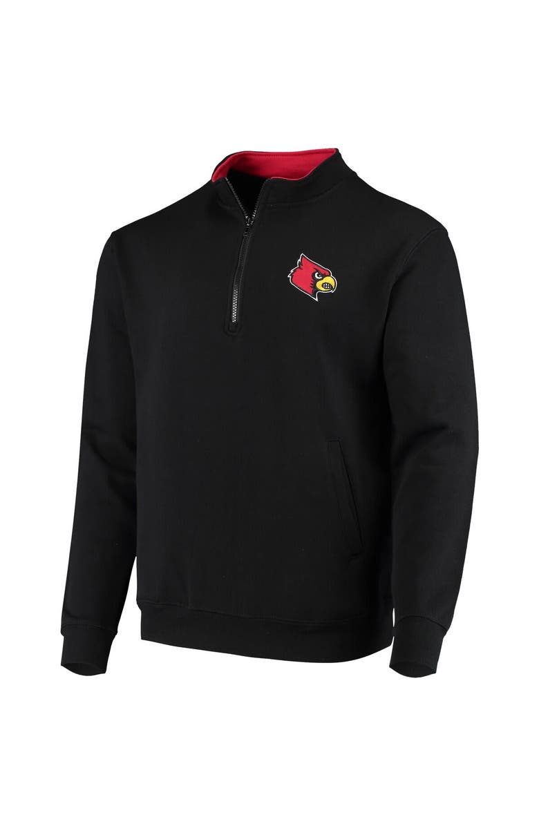 COLOSSEUM Men's Colosseum Black Louisville Cardinals Tortugas Logo Quarter-Zip Jacket, Alternate, color, Black