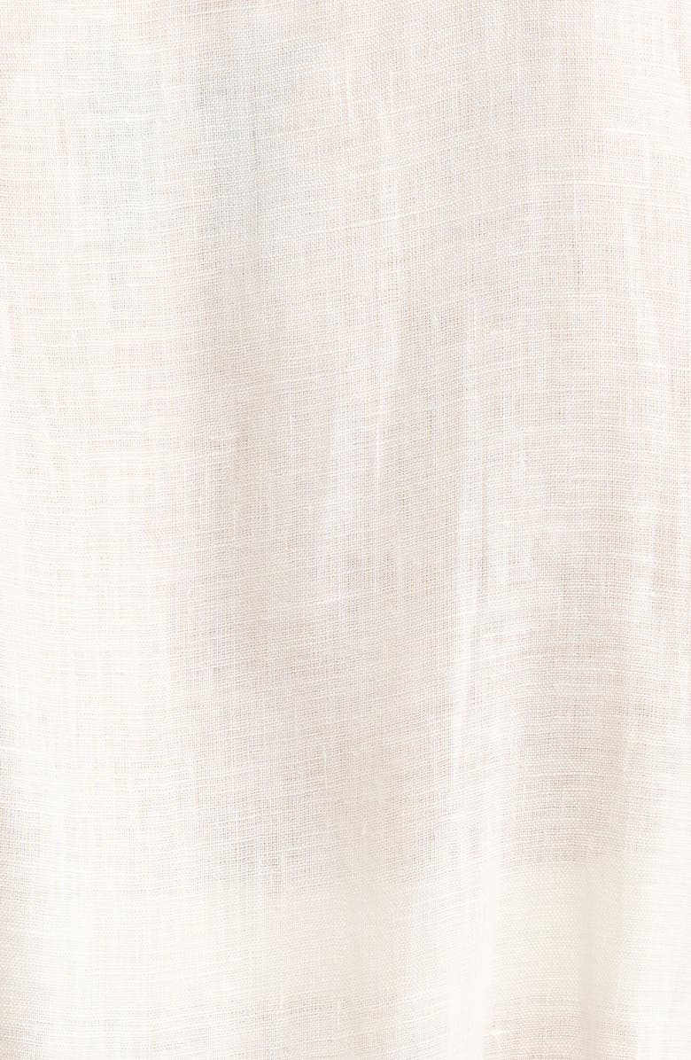 Elan Linen Cover-Up Romper, Alternate, color, White