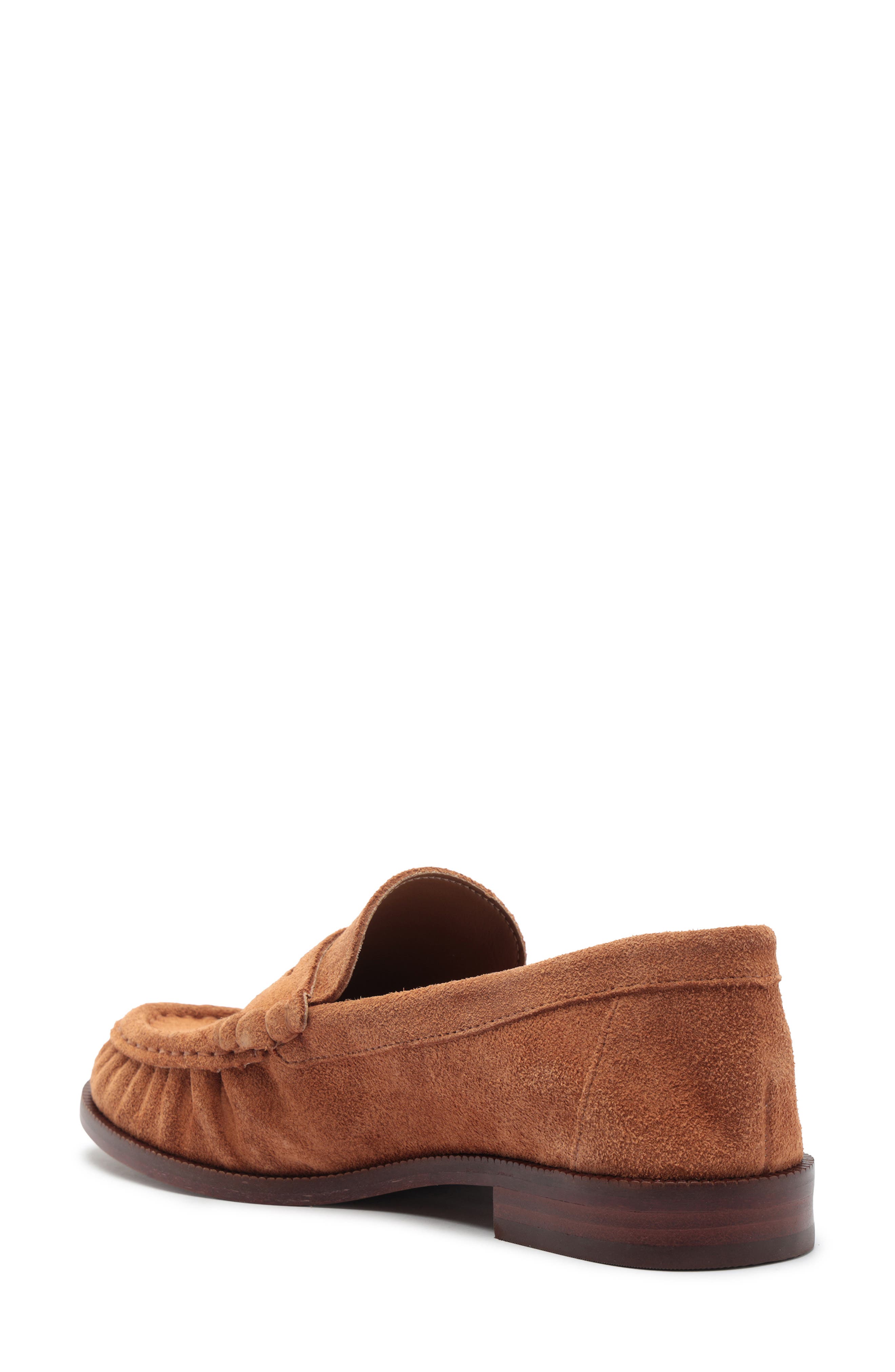 Tyche Penny Loafer, Alternate, color, ALMOND WOOD