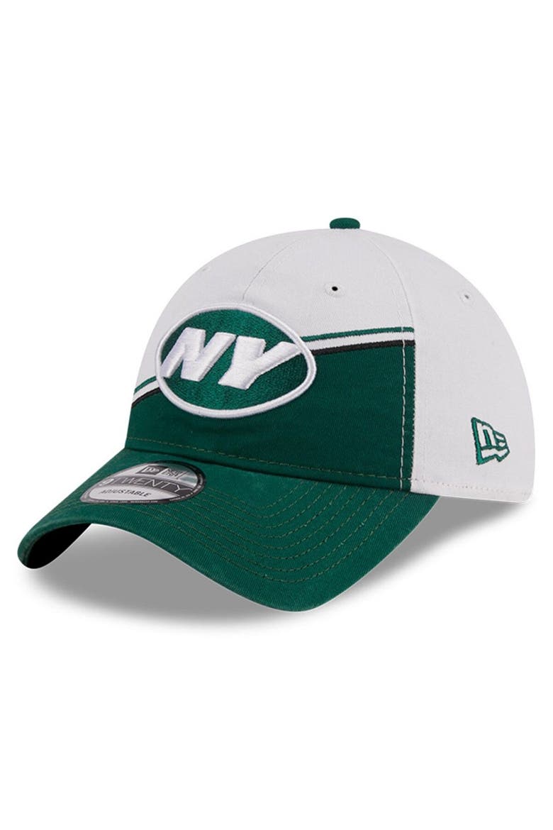Men's New Era  White/Green New York Jets 2023 Sideline 9TWENTY Adjustable Hat, Alternate, color, White