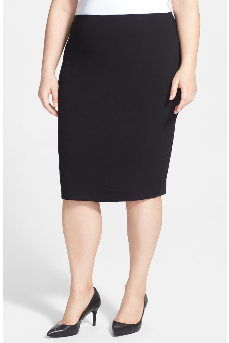 Midi Tube Skirt, Main, color, BLACK