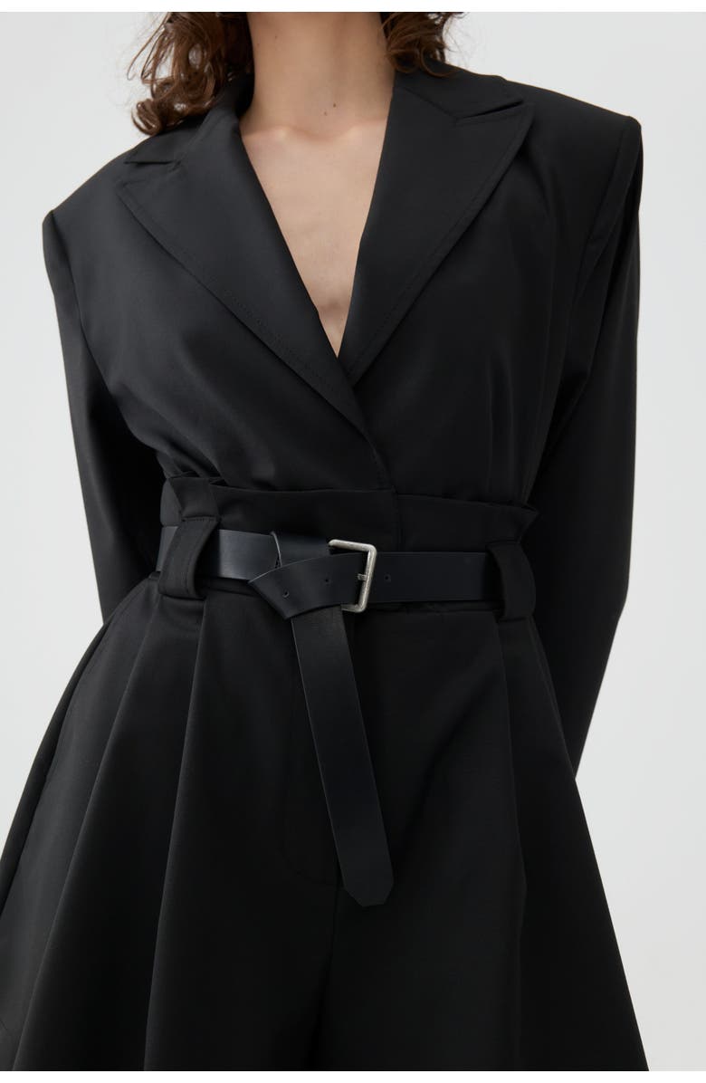 Nocturne Belted Long Sleeve Romper, Alternate, color, 