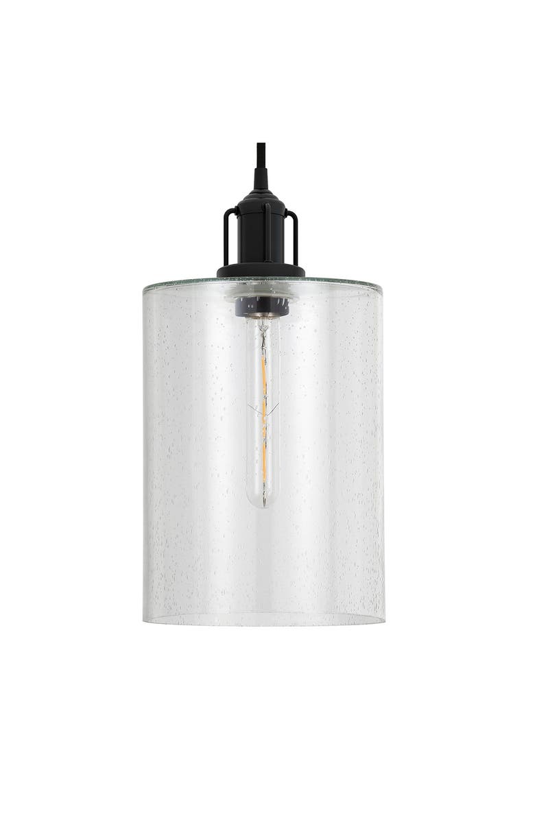 ADDISON AND LANE Nora Pendant in Seeded Glass & Blackened Bronze, Main, color, 