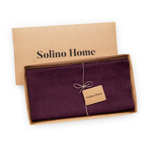 Solino Home Linen Table Throw In Purple
