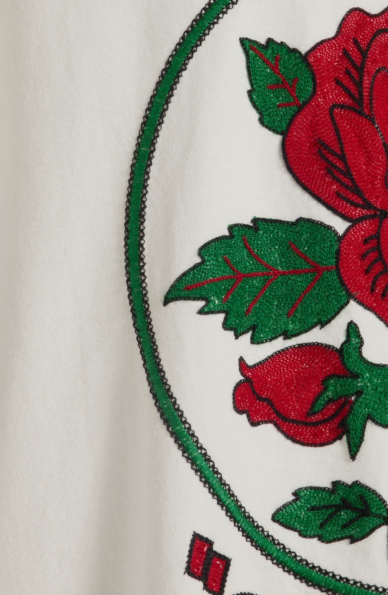 Golden Goose Journey of Love Embroidered T-Shirt Dress, Alternate, color, 