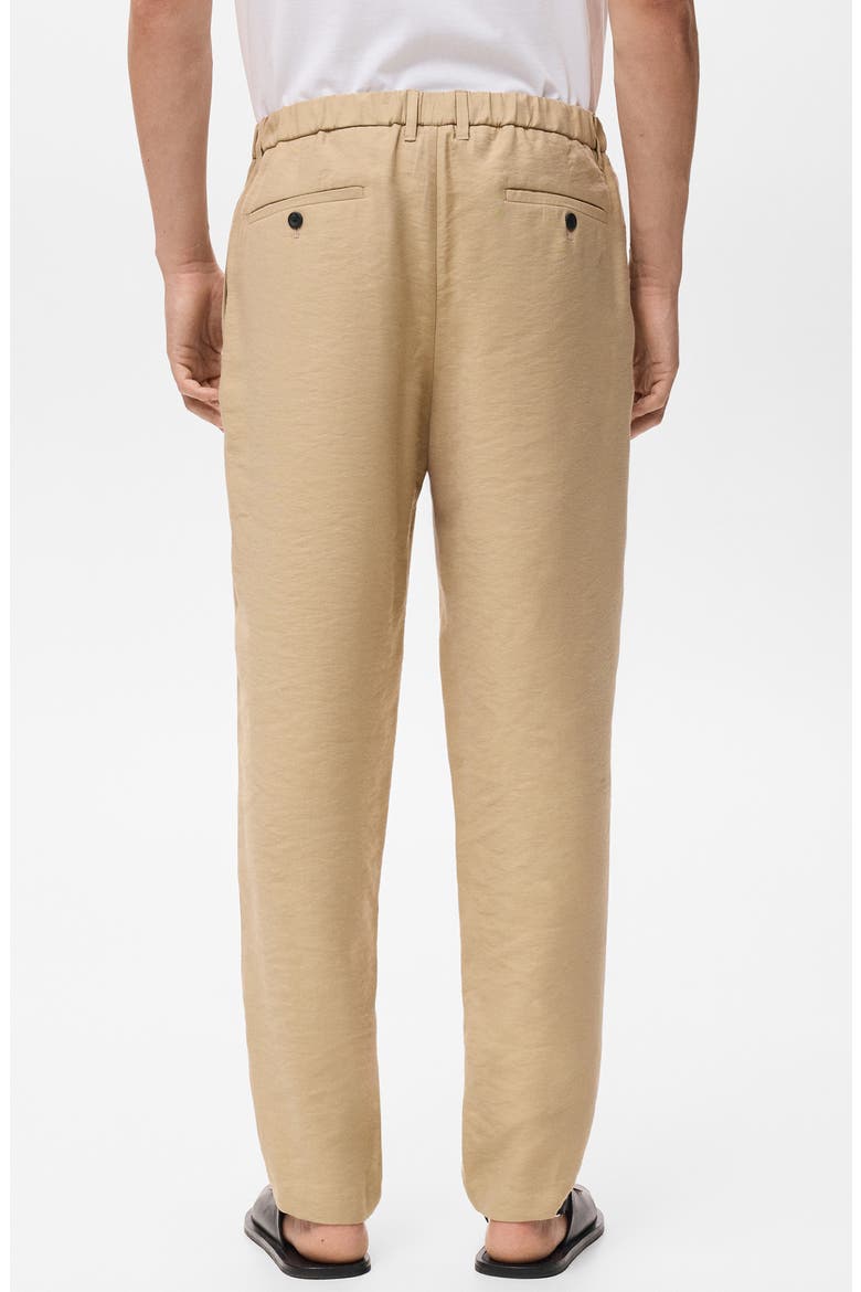Pleated Straight Fit Pants, Alternate, color, BEIGE