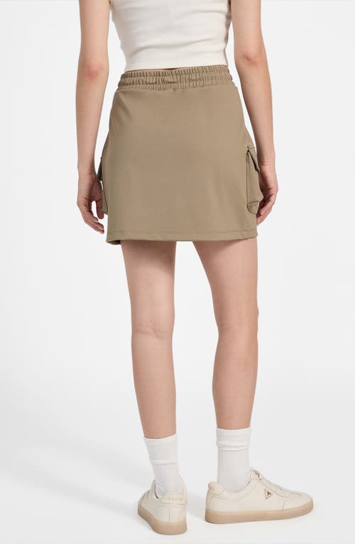Guess Carla Cargo Miniskirt In Brown
