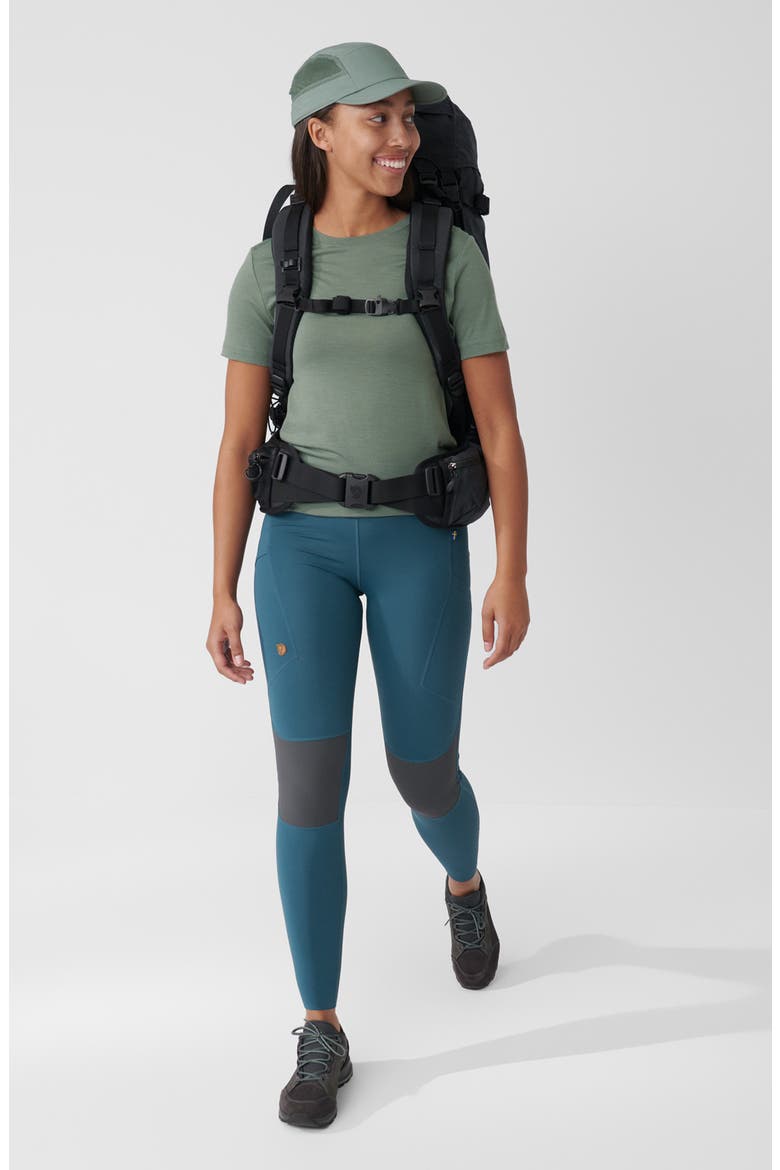 Women's Abisko Pro Trekking Tights, Alternate, color, INDIGO BLUE-IRON GREY
