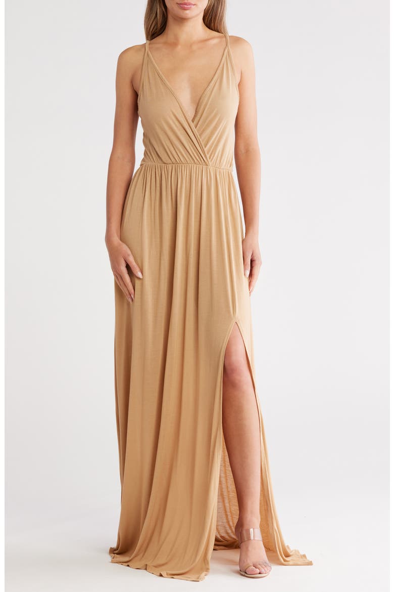 Empire Waist Maxi Dress, Main, color, COCOON