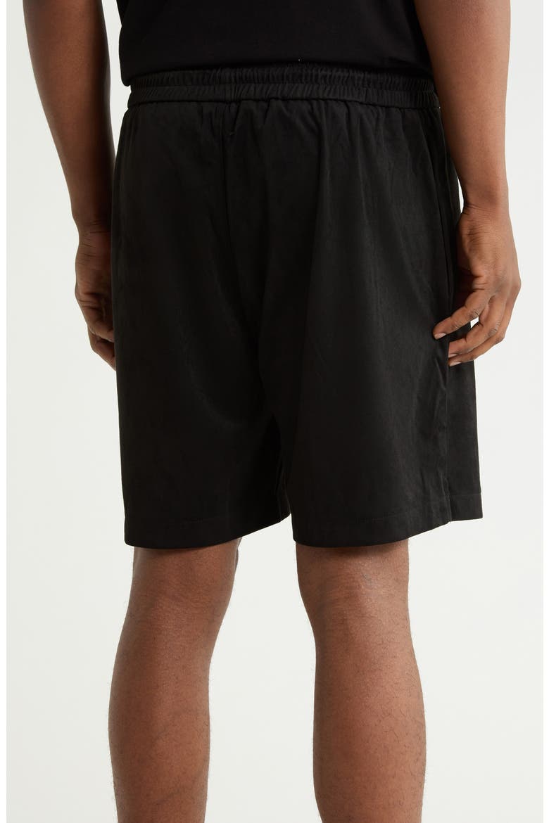 Clyde Pull-On Shorts, Alternate, color, BLACK SCRIPT LOGO