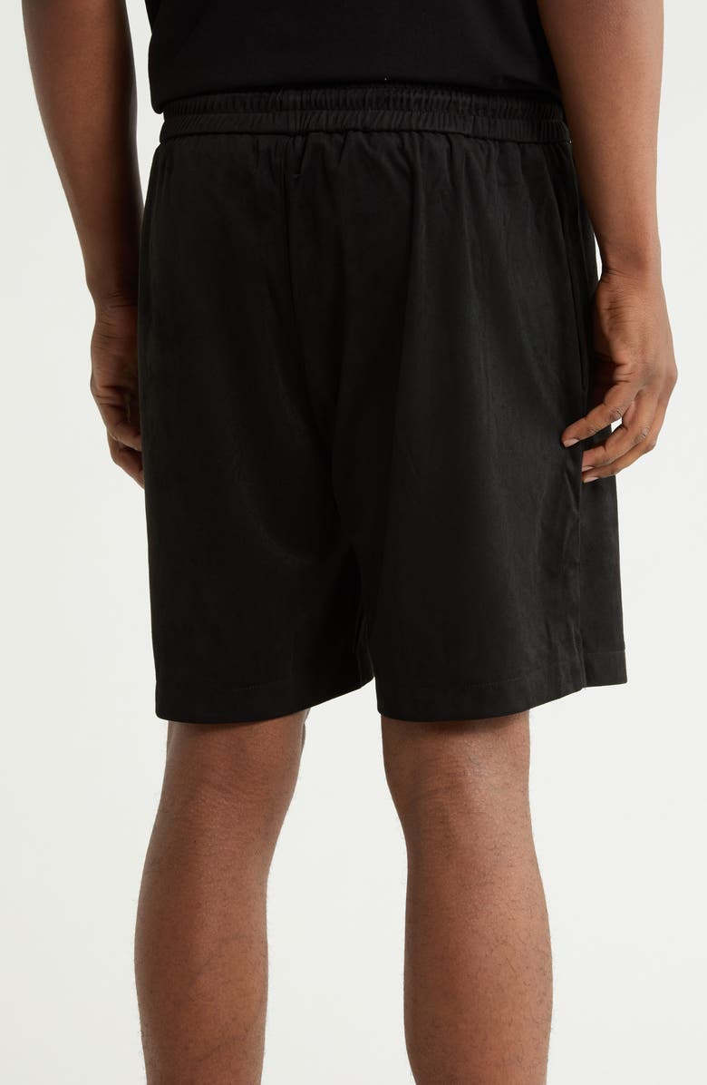 RtA Clyde Pull-On Shorts, Alternate, color, Black Script Logo