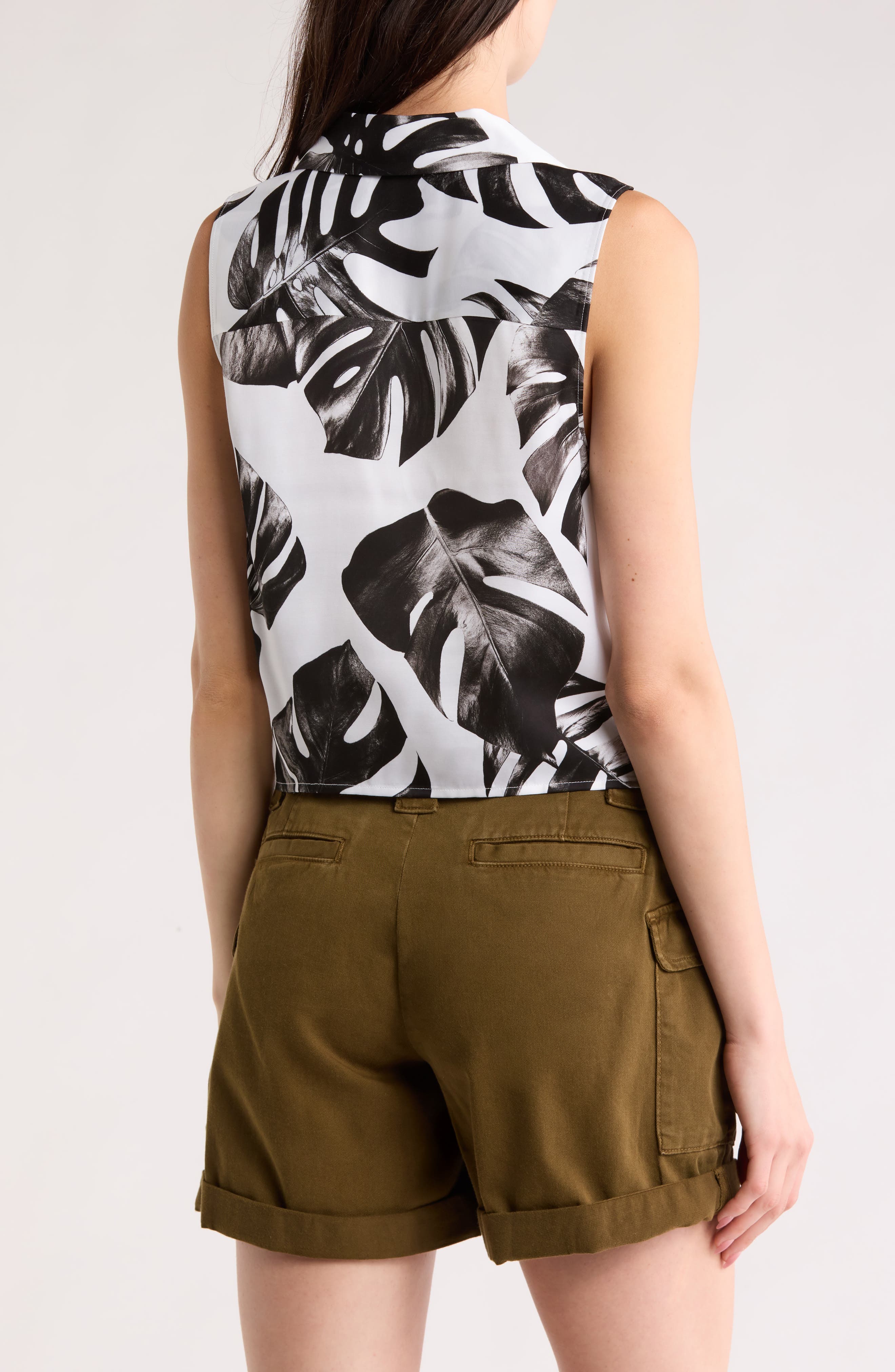 Amos Sleeveless Tie Front Top - image 2