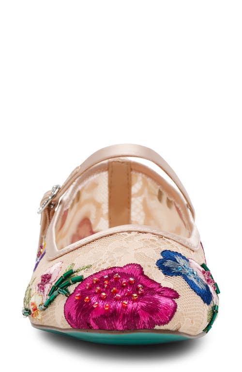 Betsey Johnson Nova Mary Jane Flat In Multi