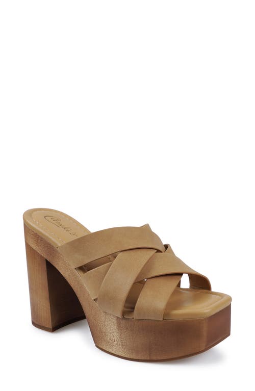 Candies Candie's Marlie Platform Slide Sandal In Neutral