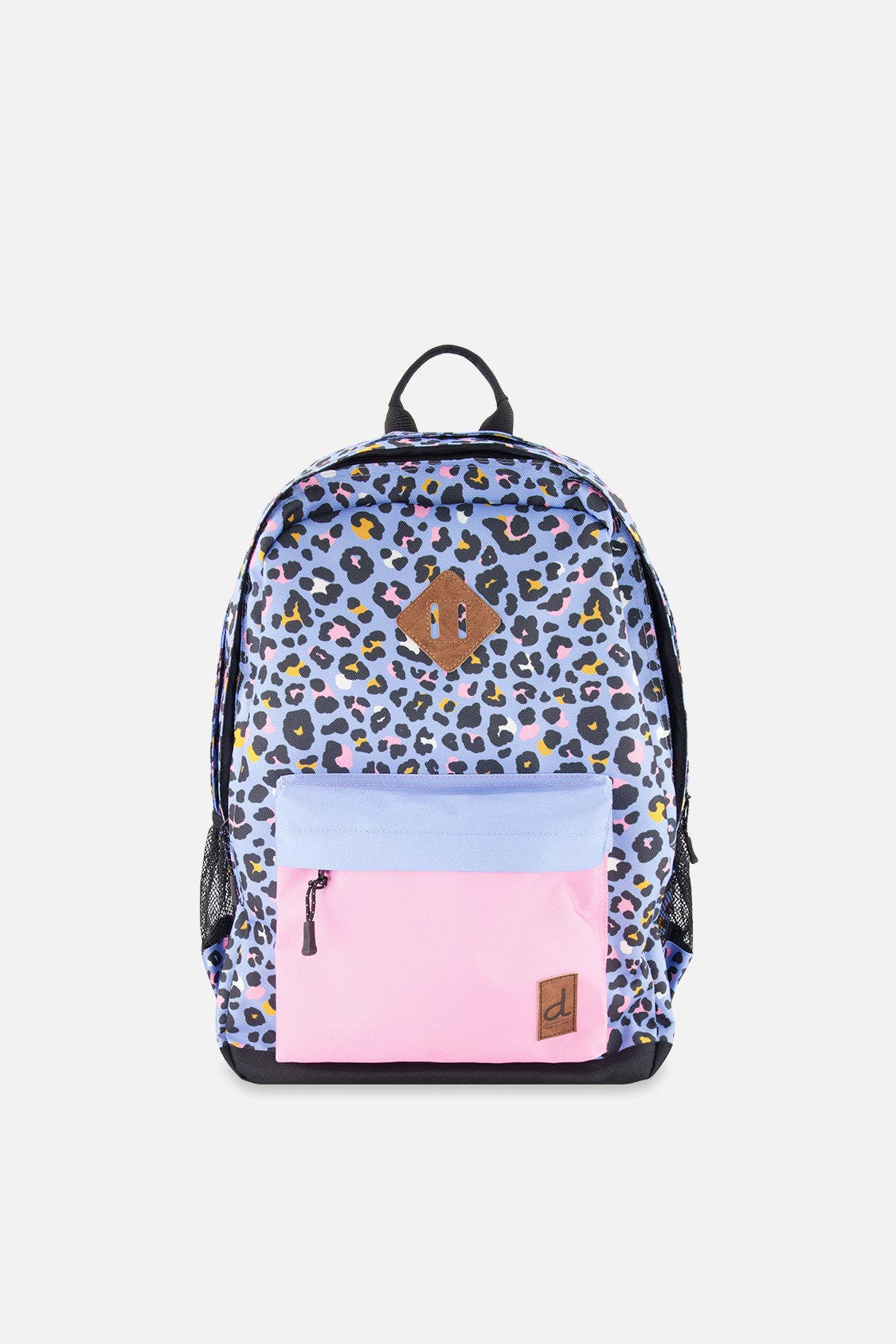 Backpack, Main, color, Blue Leopard Print