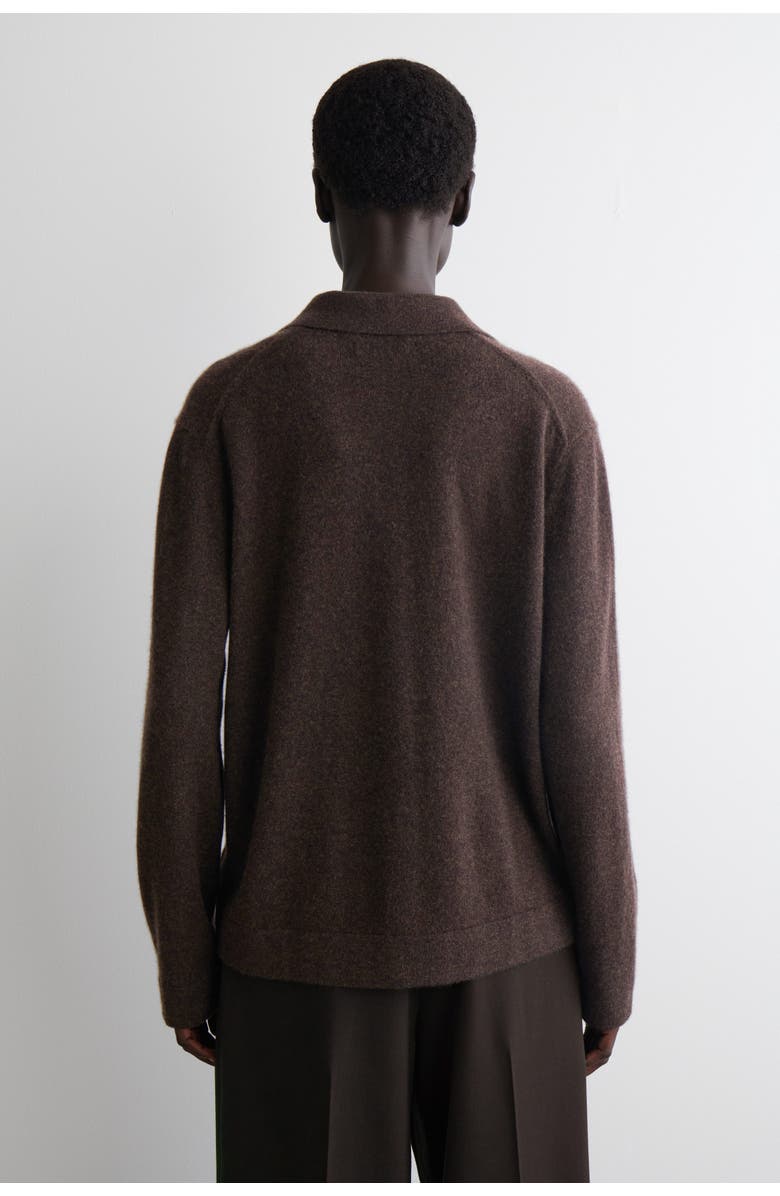 COS Cashmere Shirt, Alternate, color, Dark Brown
