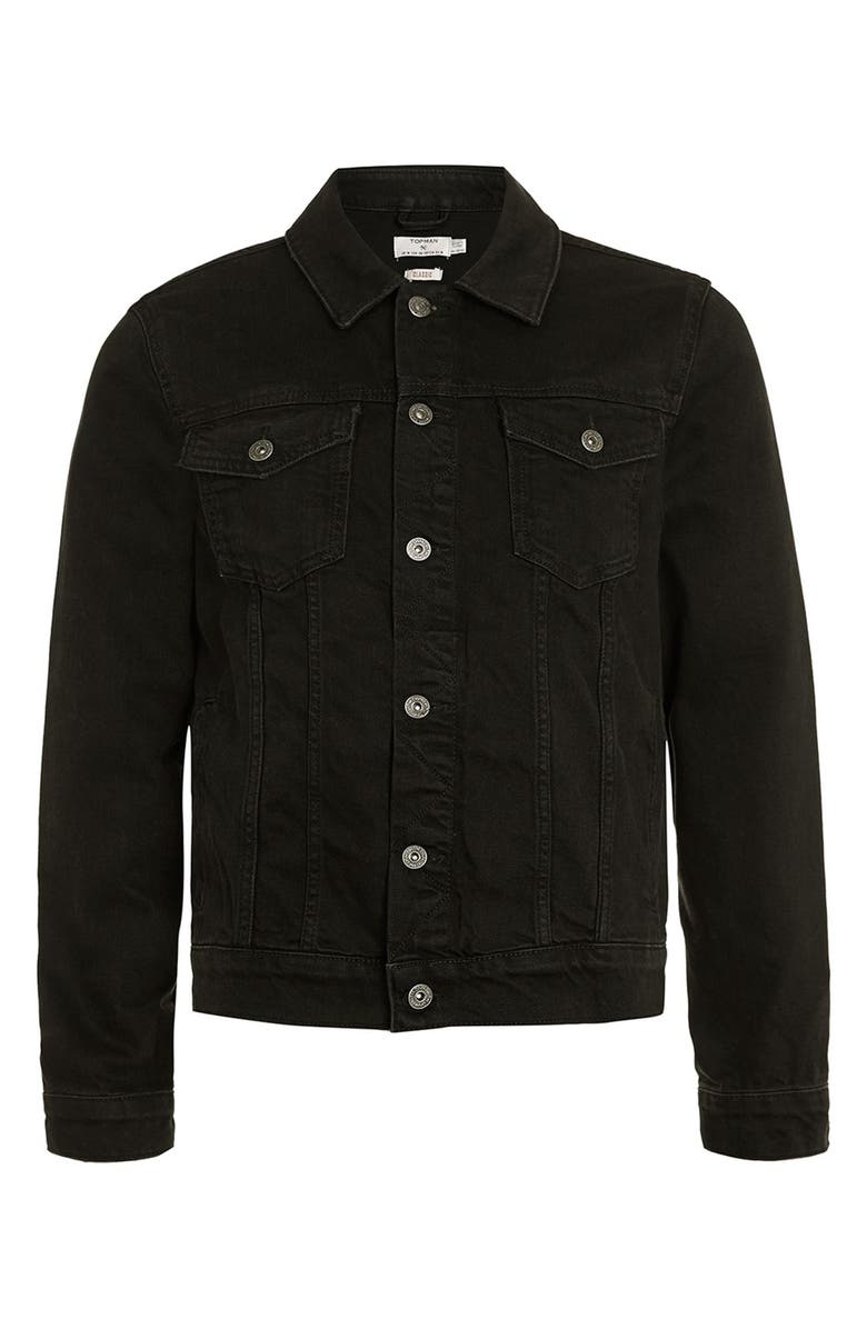 Topman Denim Jacket, Alternate, color, 