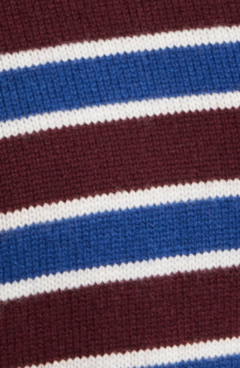 FRAME The Easy Wool Blend Crewneck Sweater, Alternate, color, Burgundy Multi
