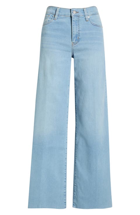 Le Slim Raw Hem Palazzo Jeans