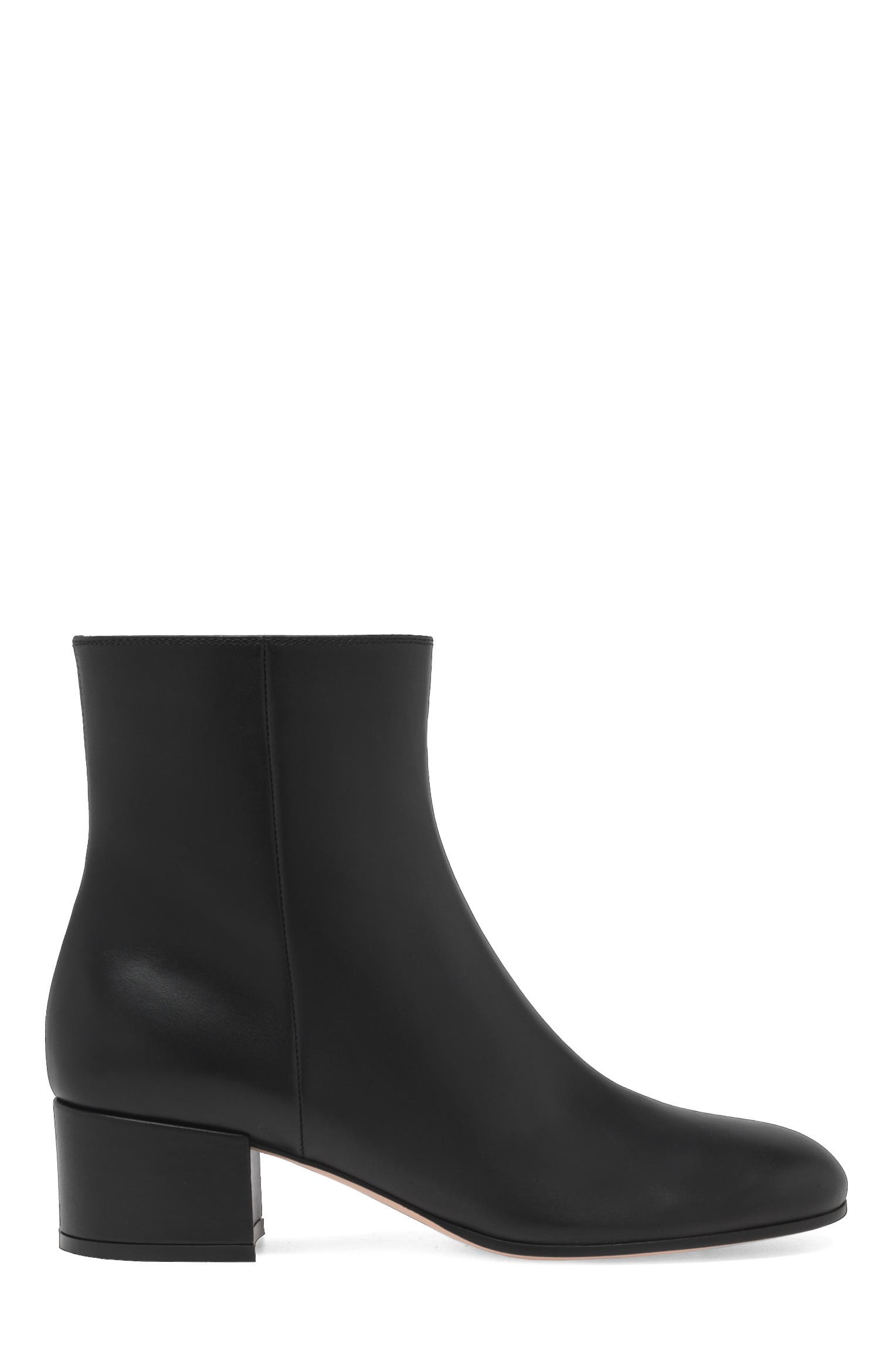 Gianvito Rossi Joelle 45 Booties, Main, color, Black Leather