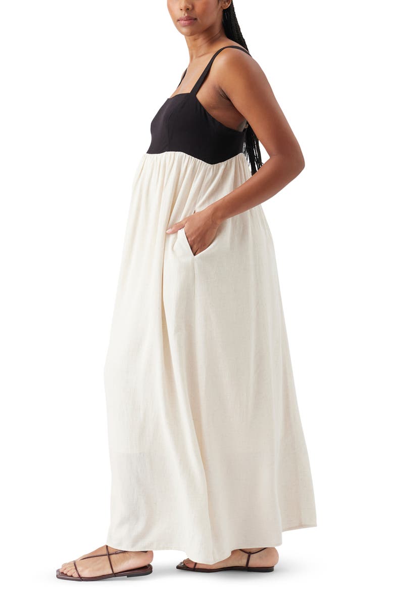 Ripe Maternity Olivia Dress, Alternate, color, Natural / Black