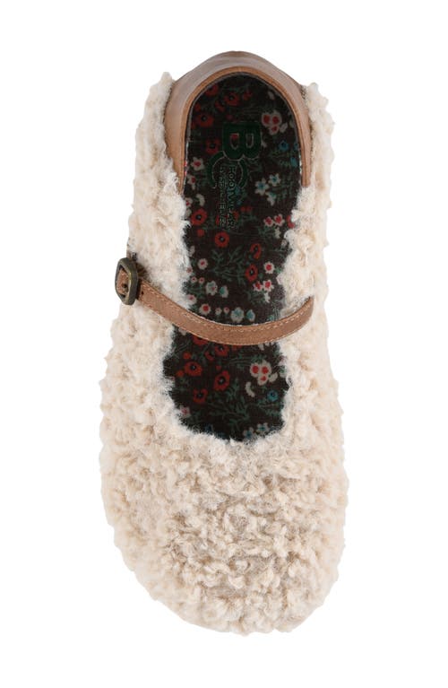 Bc Footwear Metro Faux Shearling Flat In Brown