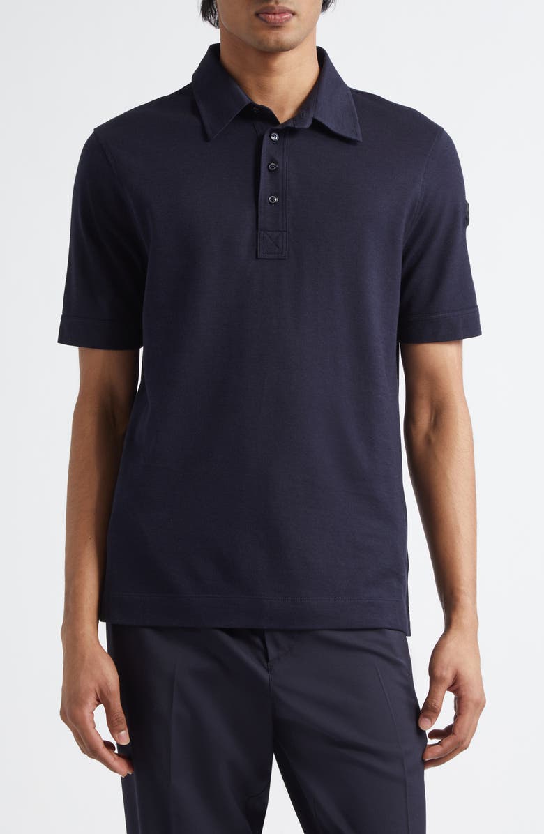 Moncler Cotton Blend Polo, Main, color,