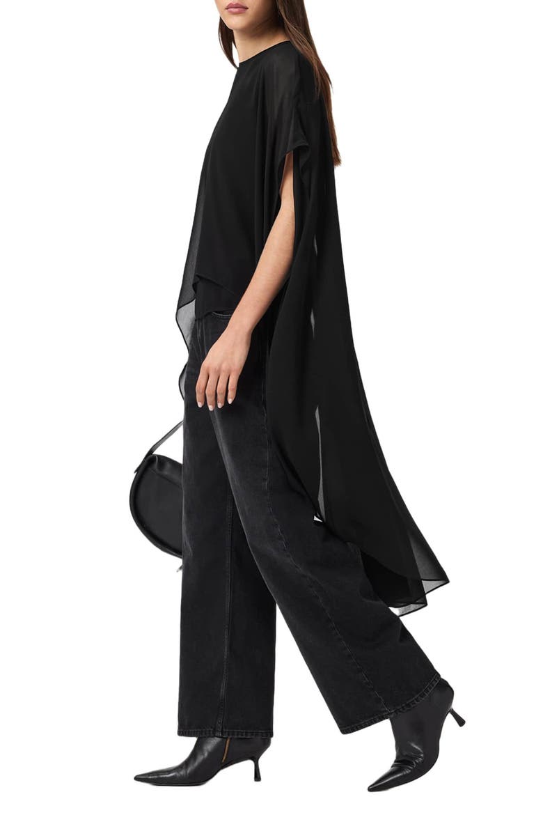 Jamie Sheer High Low Top, Alternate, color, BLACK