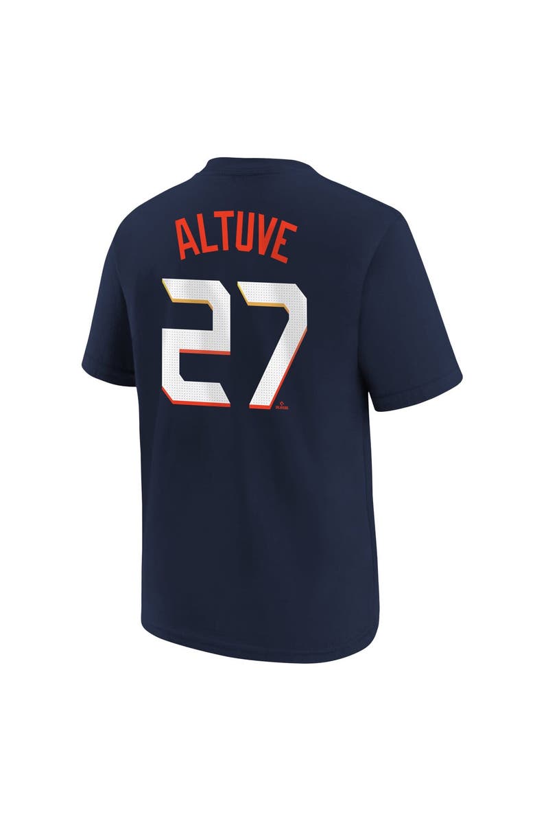 Nike Youth Nike Jose Altuve Navy Houston Astros Fuse City Connect Name & Number T-Shirt, Alternate, color, Navy