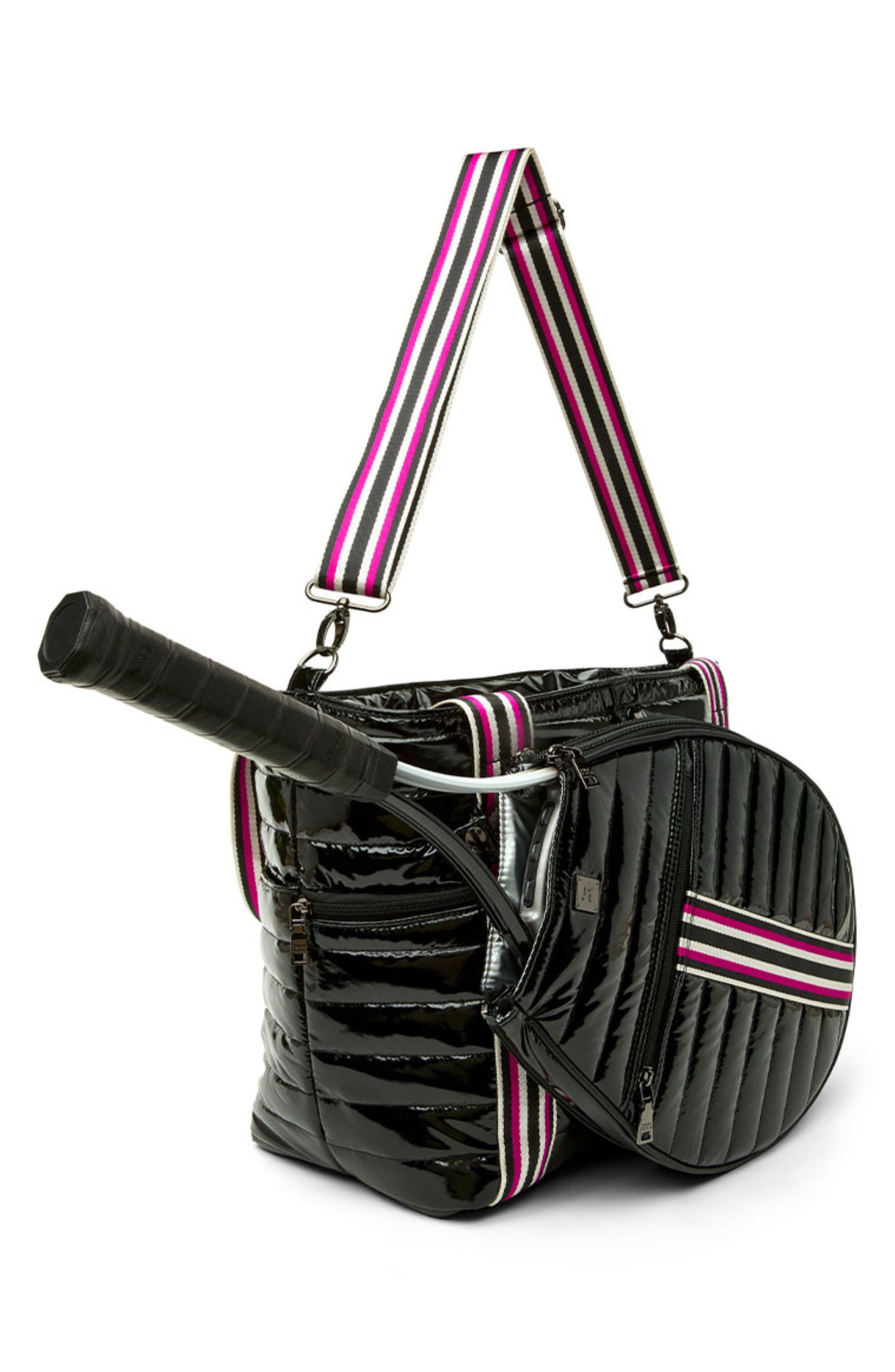 Love Royln Tennis Bag, Alternate, color, BLACK PATENT