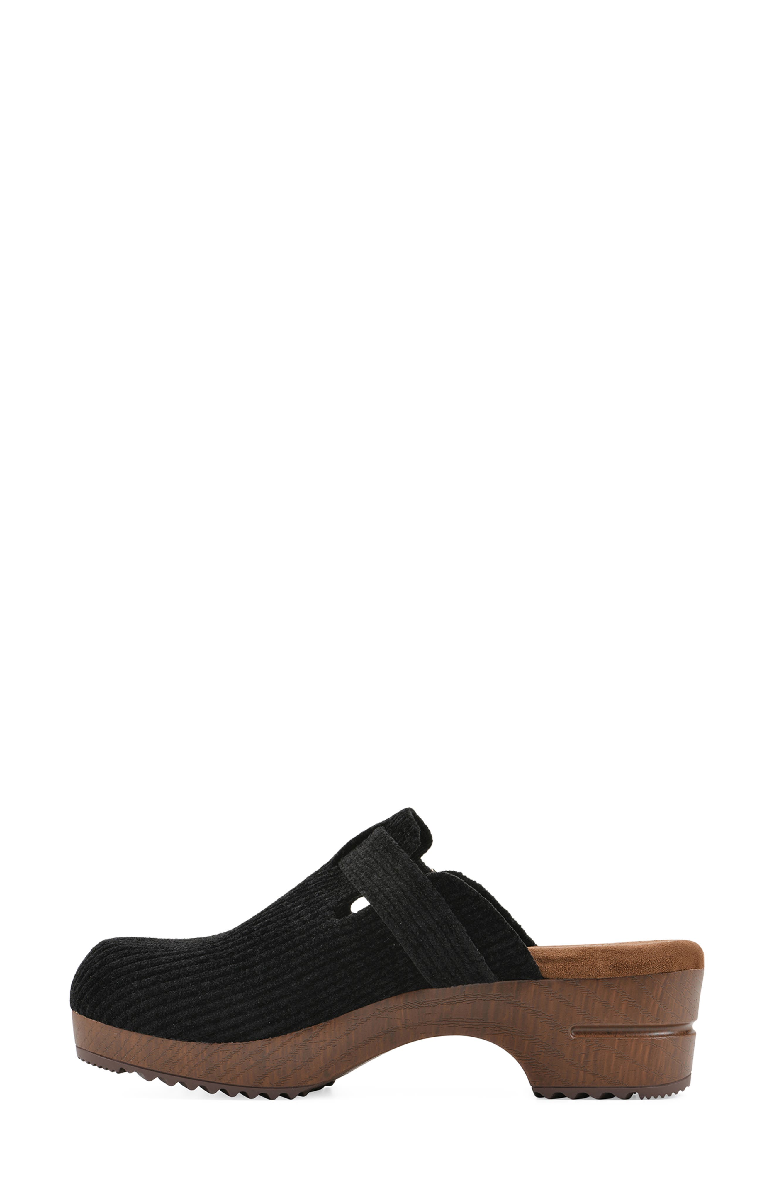 Bistro Platform Clog, Alternate, color, BLACK/ FABRIC