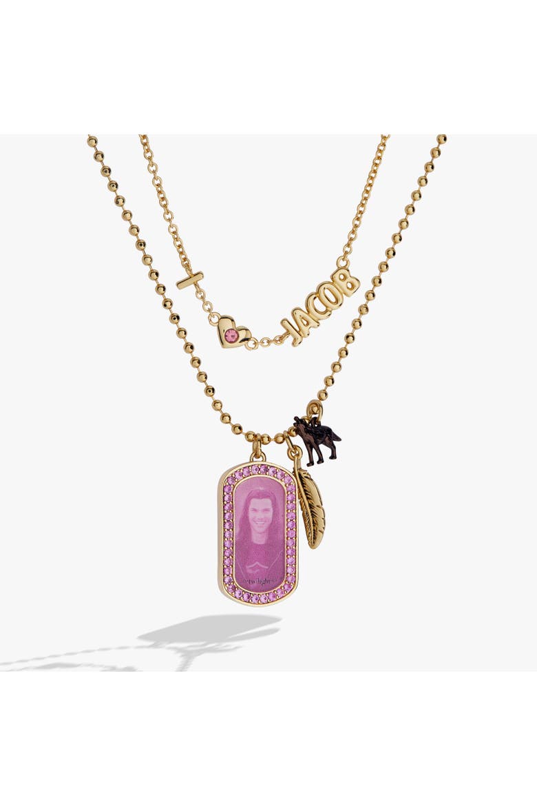 The Twilight Saga Jacob Pendant Necklace, Alternate, color, Gold