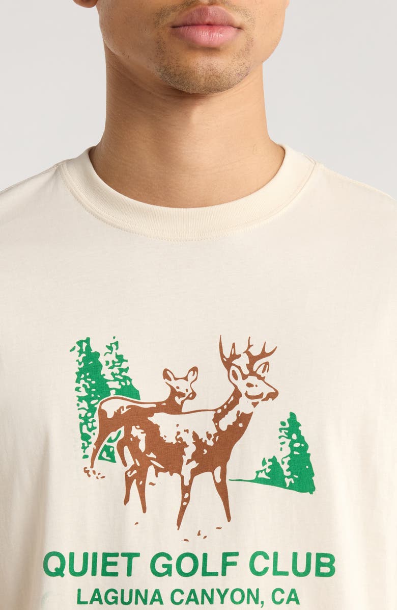 Quiet Golf Laguna Canyon Graphic T-Shirt, Alternate, color, Bone