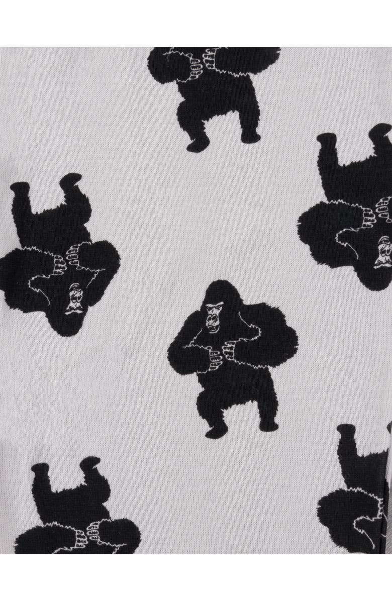 Leveret Kids Cotton Two-Piece Printed Pajamas, Animals & Characters, Alternate, color, Gorilla