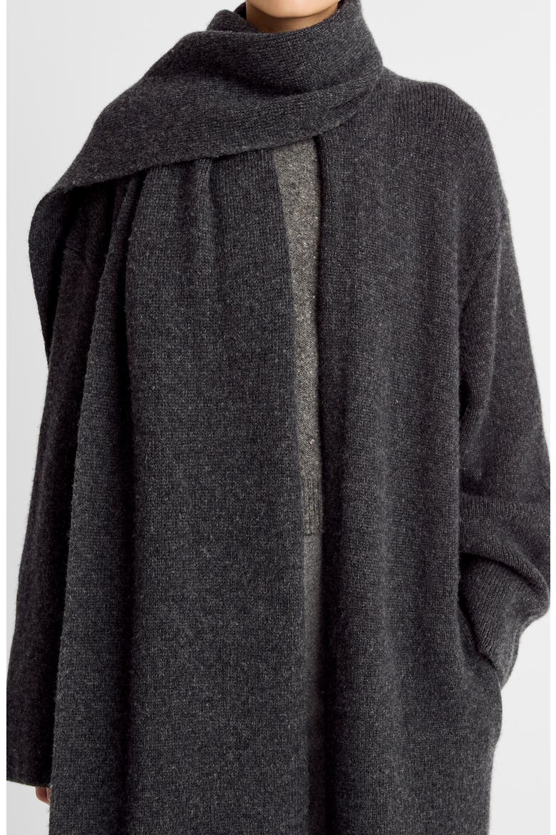 Drape Sweater Coat, Alternate, color, DARK HEATHER GREY