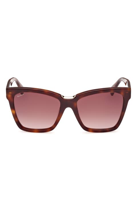 55mm Cat Eye Sunglasses