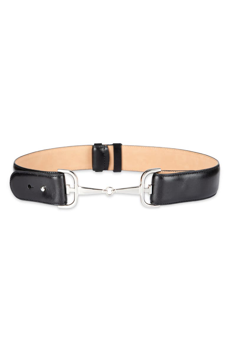 Sam Edelman Horsebit Buckle Leather Belt, Main, color, 