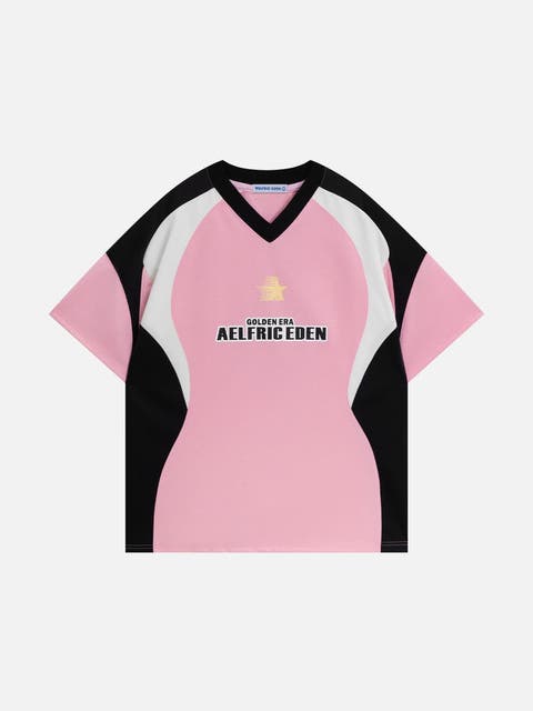 Color Blocking Raglan Sleeve Tee